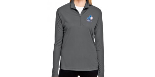 Long sleeve pullover with zipper